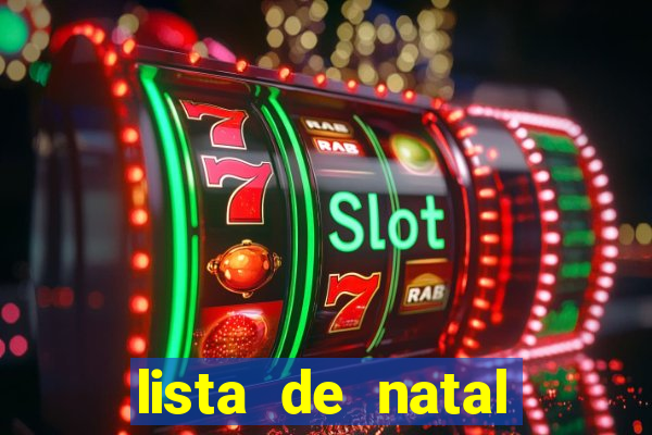 lista de natal para imprimir